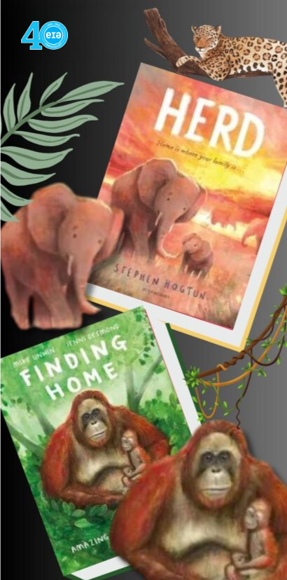 Finding Home by Mike Unwin and Jenni Desmond & HERD by Stephen Hogtu