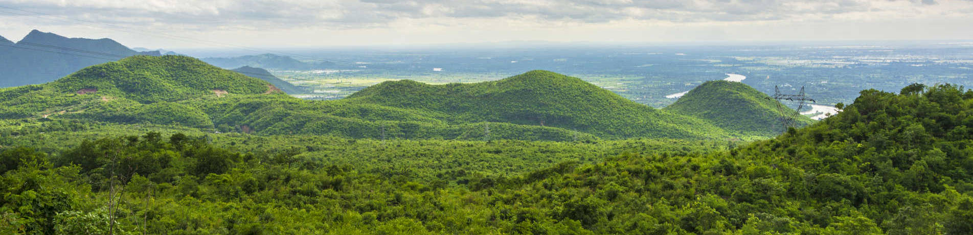 Forested hills in Myanmar