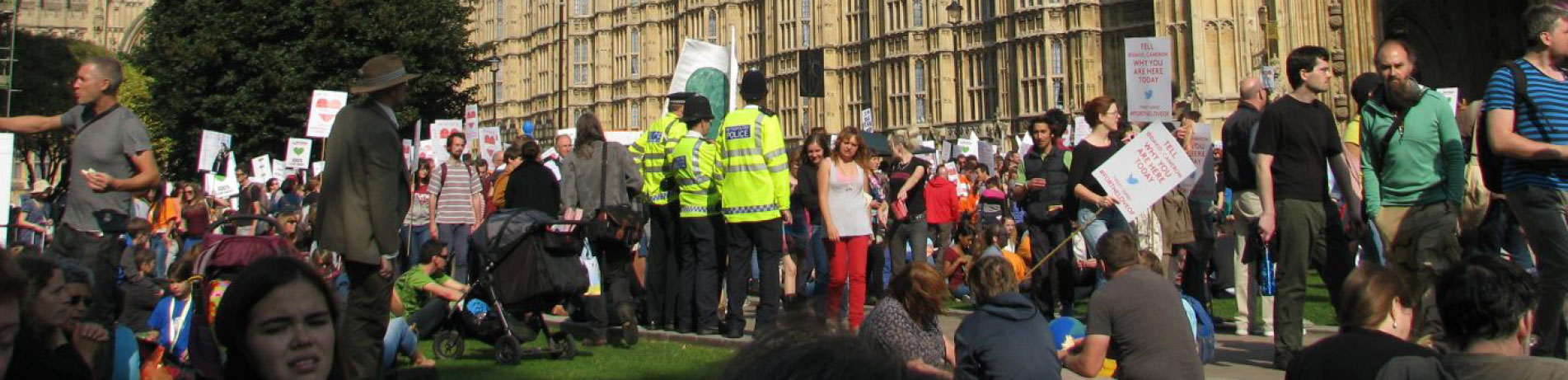 Mass demonstration in London