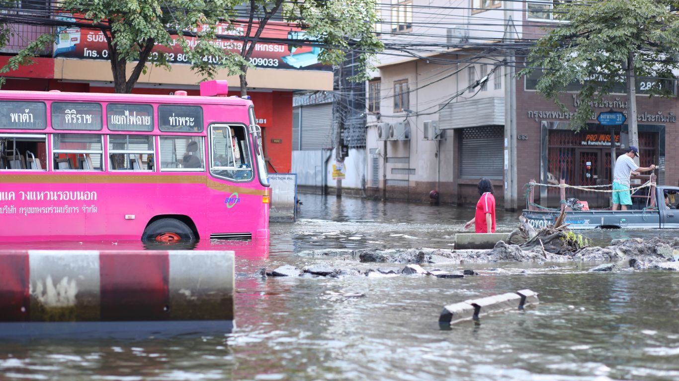 Flooded city